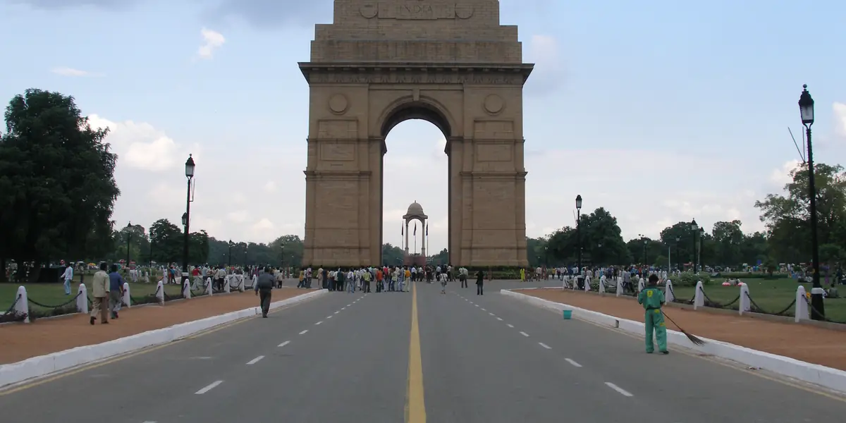 India Gate at the end of Kartavya Path, New Delhi