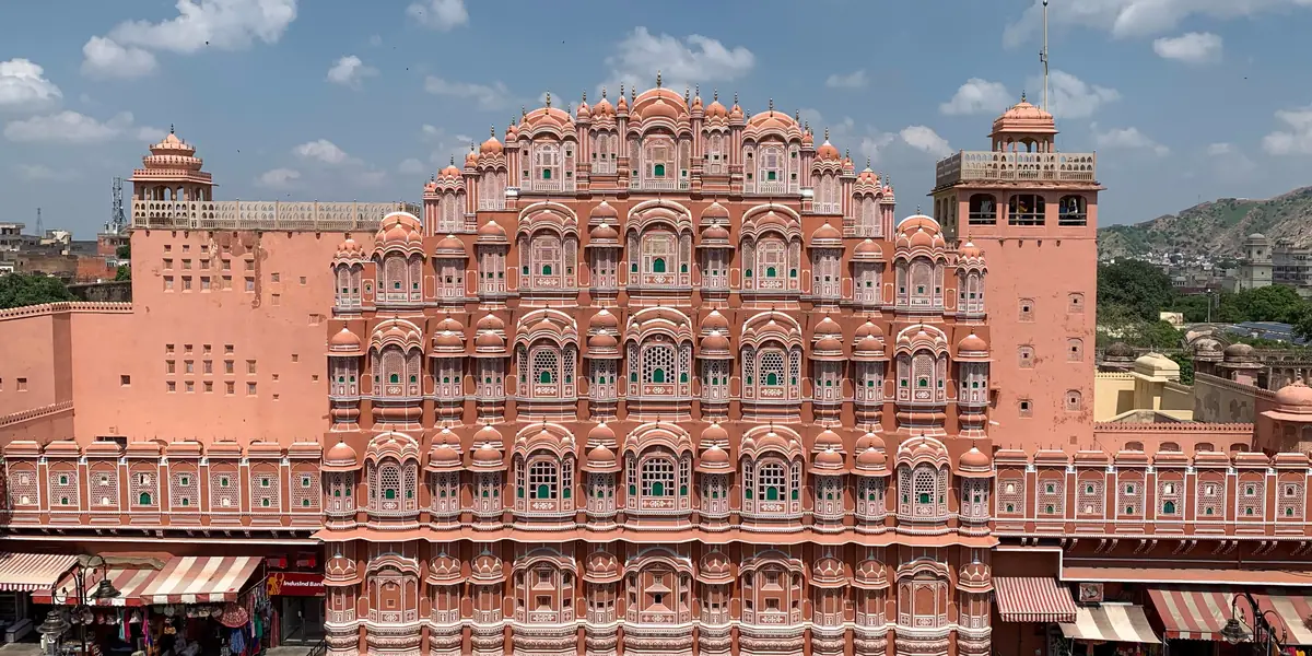 Hawa Mahal on a clear day, Jaipur